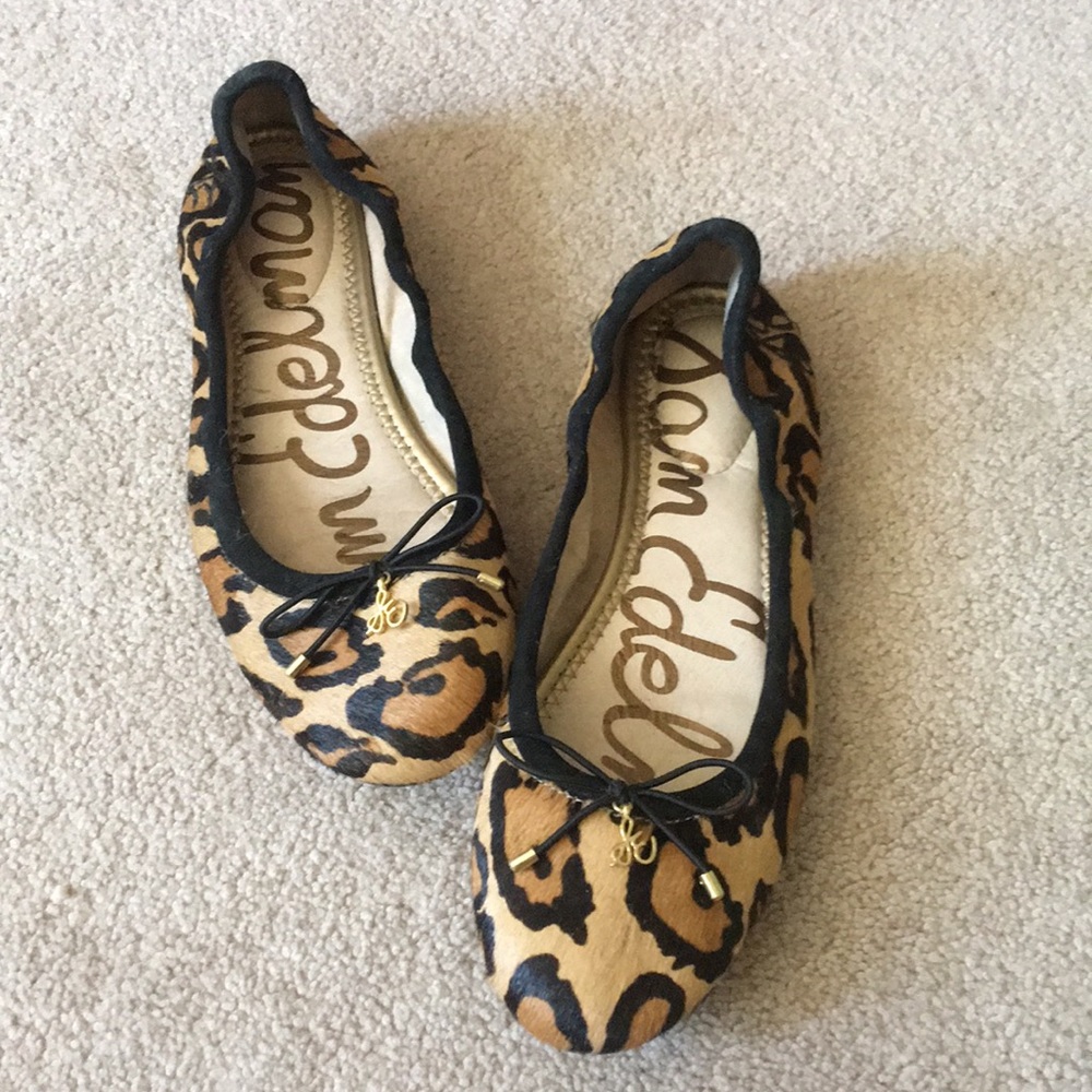 Sam Edelman Felicia leopard hair flats